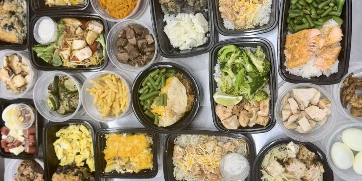 An assortment of SmashMeals prepared meals, photographed for our ezCater listing