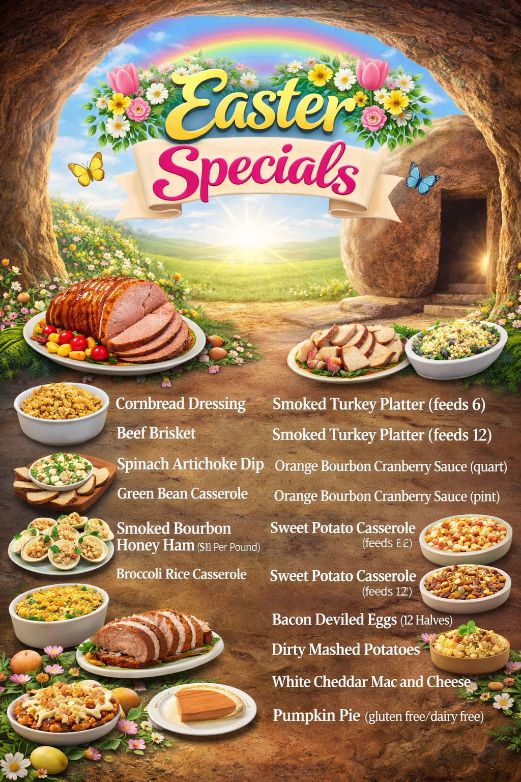 SmashMeals Easter Specials 2026 gluten-free holiday menu