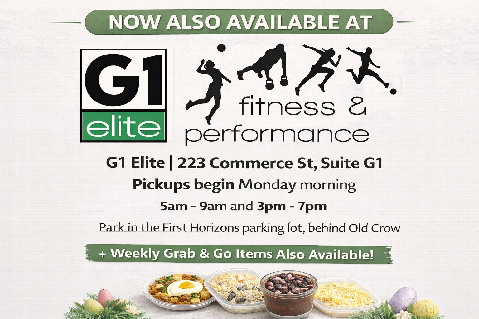 G1 Elite Fitness and Performance new SmashMeals pickup location in Kingsport TN